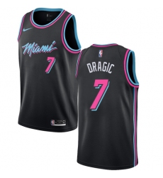 Men's Nike Miami Heat #7 Goran Dragic Swingman Black NBA Jersey - City Edition
