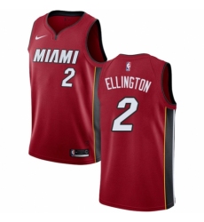 Women's Nike Miami Heat #2 Wayne Ellington Authentic Red NBA Jersey Statement Edition