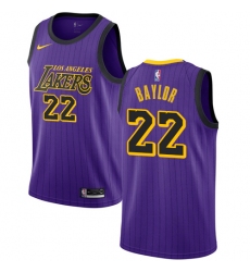 Youth Nike Los Angeles Lakers #22 Elgin Baylor Swingman Purple NBA Jersey - City Edition