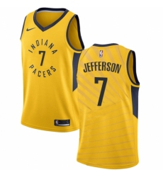 Youth Nike Indiana Pacers #7 Al Jefferson Swingman Gold NBA Jersey Statement Edition