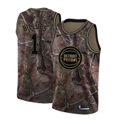 Women's Nike Detroit Pistons #1 Chauncey Billups Swingman Camo Realtree Collection NBA Jersey