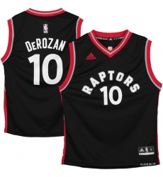 Men's Adidas Toronto Raptors #10 DeMar DeRozan Swingman Black NBA Jersey