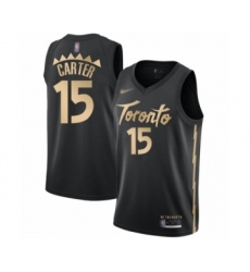 Women's Toronto Raptors #15 Vince Carter Swingman Black Basketball Jersey - 2019 20 City Edition