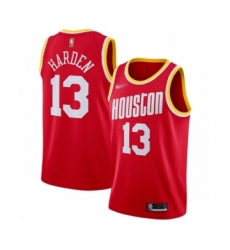 Youth Houston Rockets #13 James Harden Swingman Red Hardwood Classics Finished Basketball Jersey