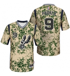 Men's Adidas San Antonio Spurs #9 Tony Parker Authentic Camo Pride NBA Jersey