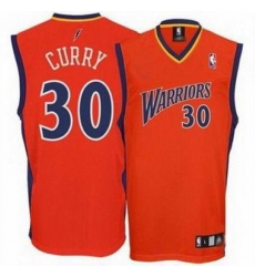 Men's Adidas Golden State Warriors #30 Stephen Curry Authentic Orange NBA Jersey