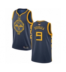 Men's Golden State Warriors #9 Andre Iguodala Swingman Navy Blue Basketball 2019 Basketball Finals Bound Jersey - City Edition