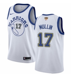 Men's Nike Golden State Warriors #17 Chris Mullin Swingman White Hardwood Classics 2018 NBA Finals Bound NBA Jersey