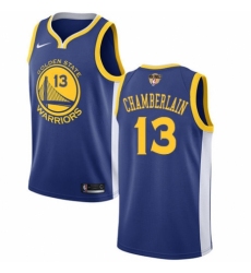 Men's Nike Golden State Warriors #13 Wilt Chamberlain Swingman Royal Blue Road 2018 NBA Finals Bound NBA Jersey - Icon Edition