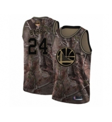 Men's Golden State Warriors #24 Rick Barry Swingman Camo Realtree Collection Basketball 2019 Basketball Finals Bound Jersey