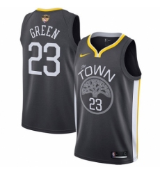 Men's Nike Golden State Warriors #23 Draymond Green Swingman Black Alternate 2018 NBA Finals Bound NBA Jersey - Statement Edition