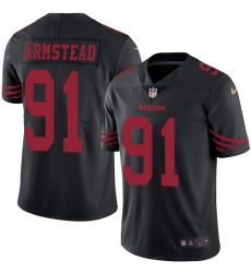Youth Nike San Francisco 49ers #91 Arik Armstead Limited Black Rush Vapor Untouchable NFL Jersey