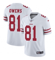 Men's Nike San Francisco 49ers #81 Terrell Owens White Vapor Untouchable Limited Player NFL Jersey