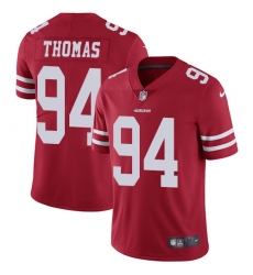 Youth Nike San Francisco 49ers #94 Solomon Thomas Red Team Color Vapor Untouchable Limited Player NFL Jersey