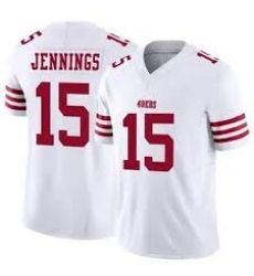 Men's San Francisco 49ers #15 Jauan Jennings 2022 New White Vapor Untouchable Limited Stitched Jersey