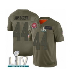Youth San Francisco 49ers #44 Kyle Juszczyk Limited Olive 2019 Salute to Service Super Bowl LIV Bound Football Jersey