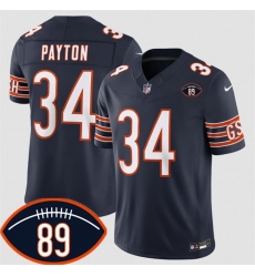 Men's Chicago Bears #34 Walter Payton Navy 2026 With Mike Ditka 89 F.U.S.E. Vapor Untouchable Limited Football Stitched Jersey