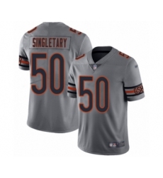 Youth Chicago Bears #50 Mike Singletary Limited Silver Inverted Legend Football Jersey