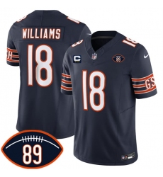 Men's Chicago Bears #18 Caleb Williams Orange 2026 With Mike Ditka 89 And With 3-star C Vapor Untouchable Limited Football Stitched Jersey