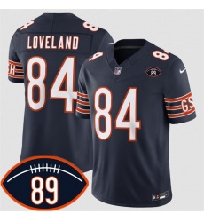 Men's Chicago Bears #84 Colston Loveland Navy 2026 F.U.S.E. With Mike Ditka 89 Vapor Untouchable Limited Football Stitched Jersey