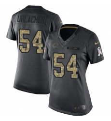 Women's Nike Chicago Bears #54 Brian Urlacher Limited Black 2016 Salute to Service NFL Jersey