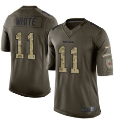 Men's Nike Chicago Bears #11 Kevin White Elite Green Salute to Service NFL Jersey