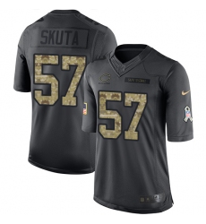 Youth Nike Chicago Bears #57 Dan Skuta Limited Black 2016 Salute to Service NFL Jersey
