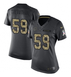 Women's Nike Chicago Bears #59 Danny Trevathan Limited Black 2016 Salute to Service NFL Jersey