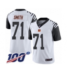 Youth Cincinnati Bengals #71 Andre Smith Limited White Rush Vapor Untouchable 100th Season Football Jersey