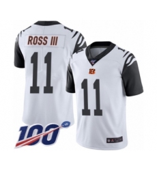 Youth Cincinnati Bengals #11 John Ross Limited White Rush Vapor Untouchable 100th Season Football Jersey