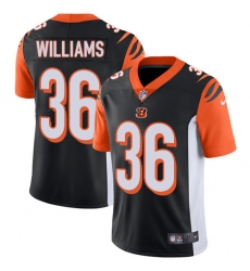 Youth Nike Cincinnati Bengals #36 Shawn Williams Elite Black Team Color NFL Jersey