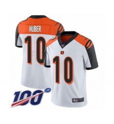 Men's Cincinnati Bengals #10 Kevin Huber White Vapor Untouchable Limited Player 100th Season Football Jersey