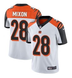 Men's Nike Cincinnati Bengals #28 Joe Mixon Vapor Untouchable Limited White NFL Jersey