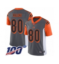 Youth Cincinnati Bengals #80 Josh Malone Limited Silver Inverted Legend 100th Season Football Jersey