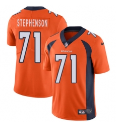 Youth Nike Denver Broncos #71 Donald Stephenson Orange Team Color Vapor Untouchable Limited Player NFL Jersey