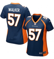 Women's Nike Denver Broncos #57 Demarcus Walker Game Navy Blue Alternate NFL Jersey
