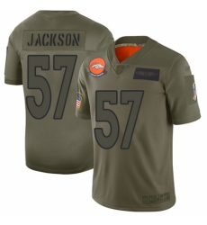 Men's Denver Broncos #57 Tom Jackson Limited Camo 2019 Salute to Service Football Jersey
