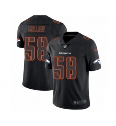 Men's Nike Denver Broncos #58 Von Miller Limited Black Rush Impact NFL Jersey
