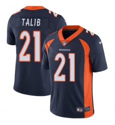 Men's Nike Denver Broncos #21 Aqib Talib Navy Blue Alternate Vapor Untouchable Limited Player NFL Jersey