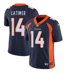 Men's Nike Denver Broncos #14 Cody Latimer Navy Blue Alternate Vapor Untouchable Limited Player NFL Jersey