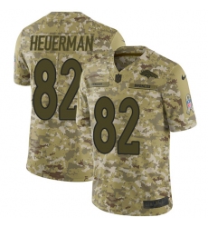 Men's Nike Denver Broncos #82 Jeff Heuerman Limited Camo 2018 Salute to Service NFL Jersey