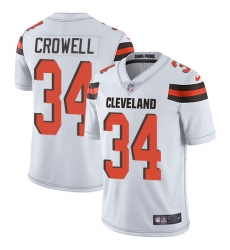 Youth Nike Cleveland Browns #34 Isaiah Crowell White Vapor Untouchable Limited Player NFL Jersey