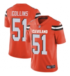 Men's Nike Cleveland Browns #51 Jamie Collins Orange Alternate Vapor Untouchable Limited Player NFL Jersey