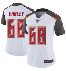 Women's Nike Tampa Bay Buccaneers #68 Joe Hawley White Vapor Untouchable Limited Player NFL Jersey