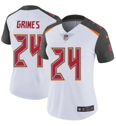 Women's Nike Tampa Bay Buccaneers #24 Brent Grimes White Vapor Untouchable Limited Player NFL Jersey