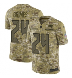 Youth Nike Tampa Bay Buccaneers #24 Brent Grimes Limited Camo 2018 Salute to Service NFL Jersey