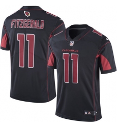 Men's Nike Arizona Cardinals #11 Larry Fitzgerald Limited Black Rush Vapor Untouchable NFL Jersey