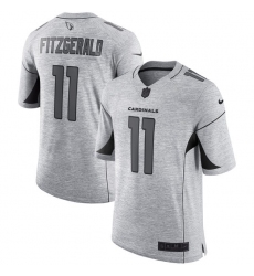 Men's Nike Arizona Cardinals #11 Larry Fitzgerald Limited Gray Gridiron II NFL Jersey