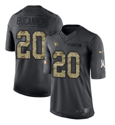 Youth Nike Arizona Cardinals #20 Deone Bucannon Limited Black 2016 Salute to Service NFL Jersey