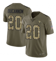 Youth Nike Arizona Cardinals #20 Deone Bucannon Limited Olive/Camo 2017 Salute to Service NFL Jersey